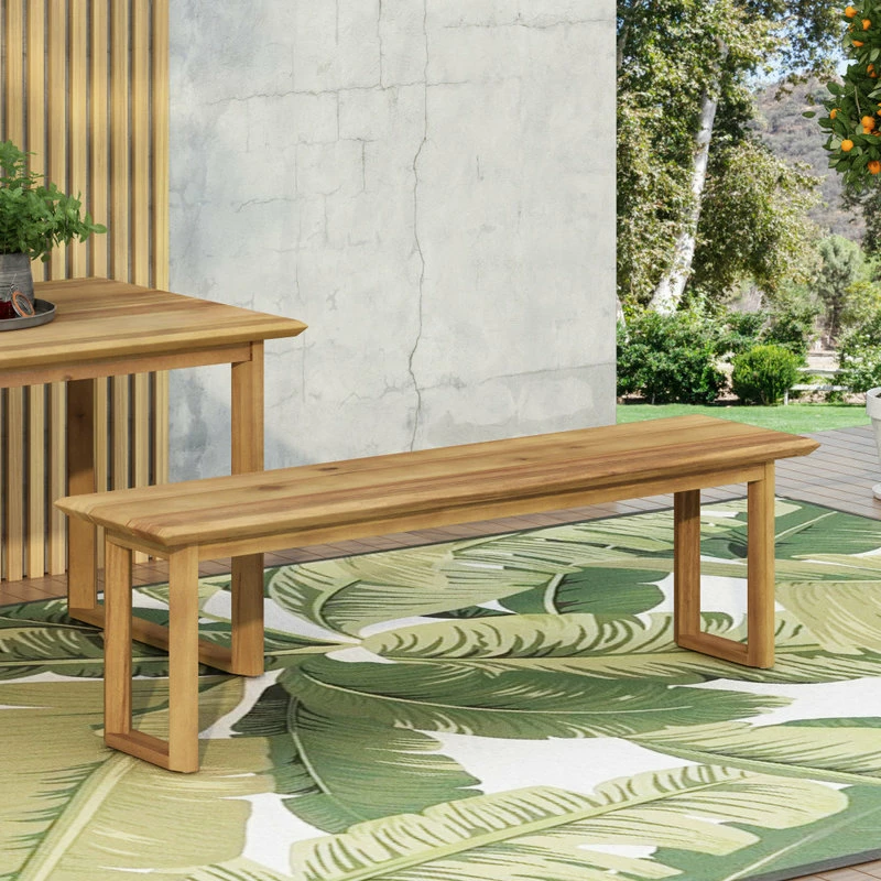 Top 10 🧨 GDFStudio Conifer Outdoor Acacia Wood Dining Bench, Teak ⭐ - Image 2
