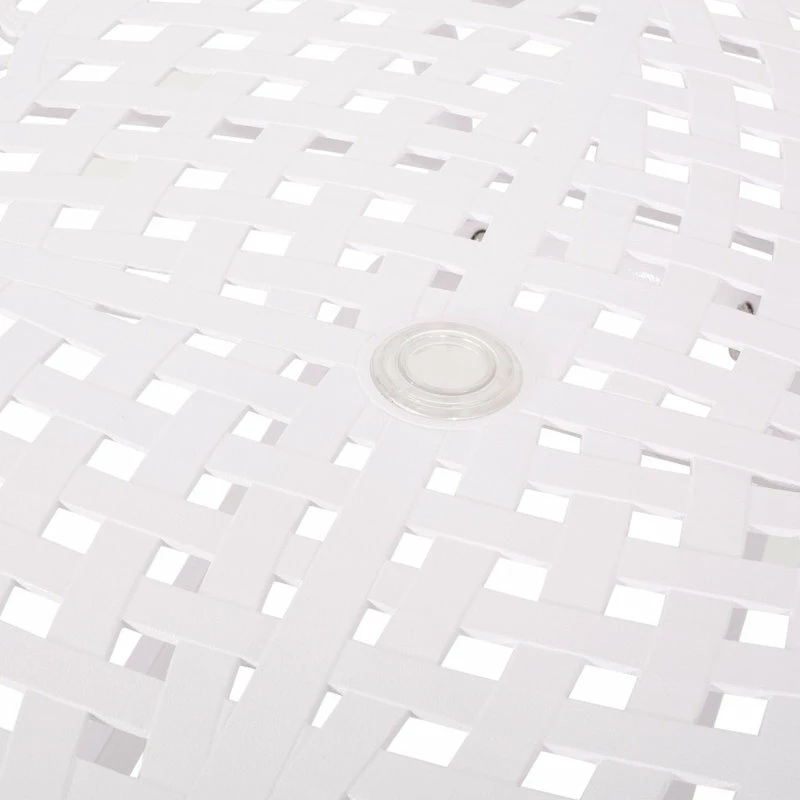 Brand new 😍 GDFStudio Veronica Traditional Outdoor Aluminum Rectangular Dining Table, White 🌟 - Image 6