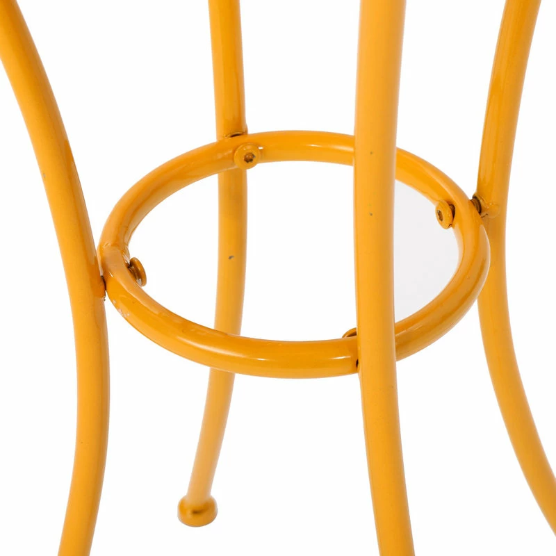 Best deal 🤩 GDFStudio GDF Studio Brienne Outdoor Yellow Ceramic Tile Side Table With Iron Frame 🧨 - Image 7