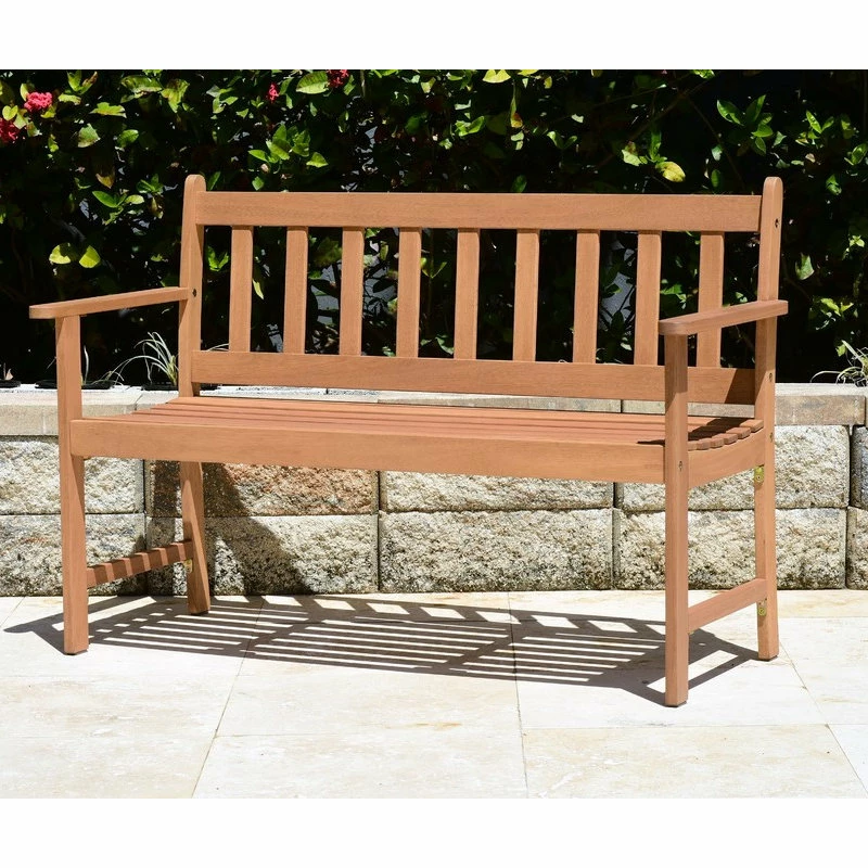 Outlet 🔔 Amazonia Tome Teak Finish Patio Bench ❤️ - Image 5
