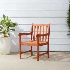 Best Sale 😉 Vifah Outdoor Wood Nobi Armchair 🧨