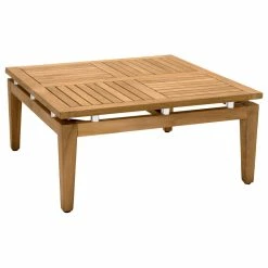 Hot Sale 🌟 Armen Living Arno Outdoor Square Teak Wood Coffee Table 🎉
