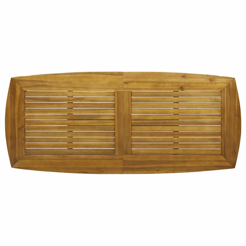 Best reviews of 🎉 GDFStudio Thaddeus Outdoor Rustic Acacia Wood Dining Table 😉 - Image 4