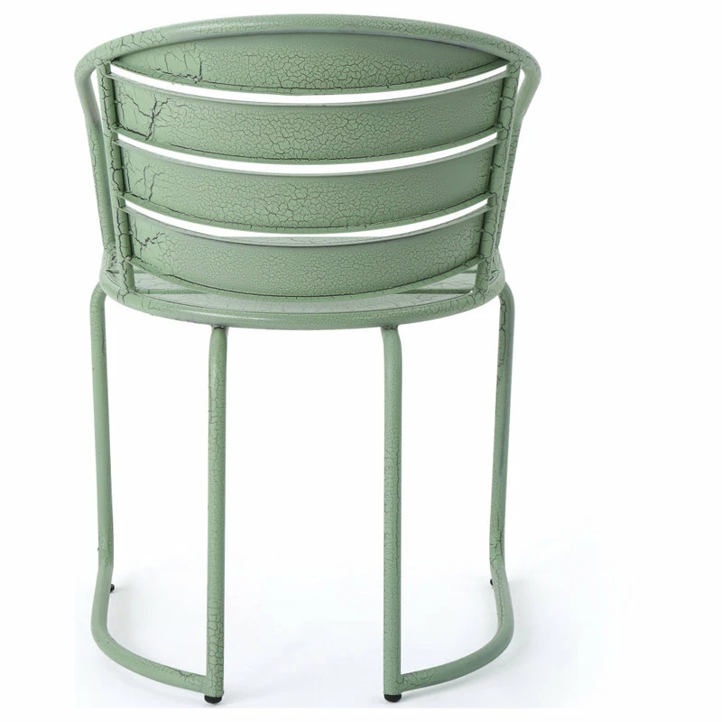 Best Sale 🌟 GDFStudio GDF Studio 3-Piece Porto Outdoor Crackle Finished Iron Bistro Set, Crackle Green 👏 - Image 14