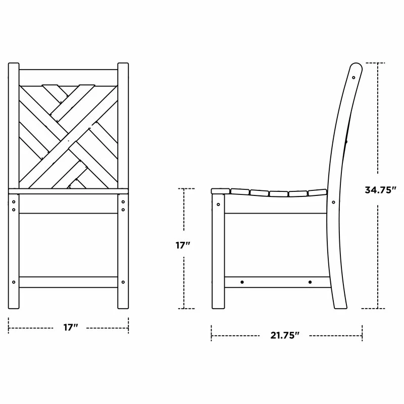 Best deal ๐ฅฐ Polywood Chippendale Dining Side Chair, White ๐ - Image 2