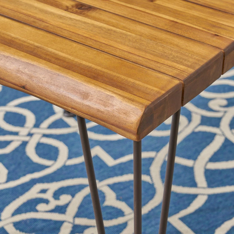 Best reviews of 🤩 GDFStudio GDF Studio Clark Outdoor Acacia Wood Dining Table, Teak Finish/Rustic Metal 🤩 5 Best reviews of 🤩 GDFStudio GDF Studio Clark Outdoor Acacia Wood Dining Table, Teak Finish/Rustic Metal 🤩 - Image 3