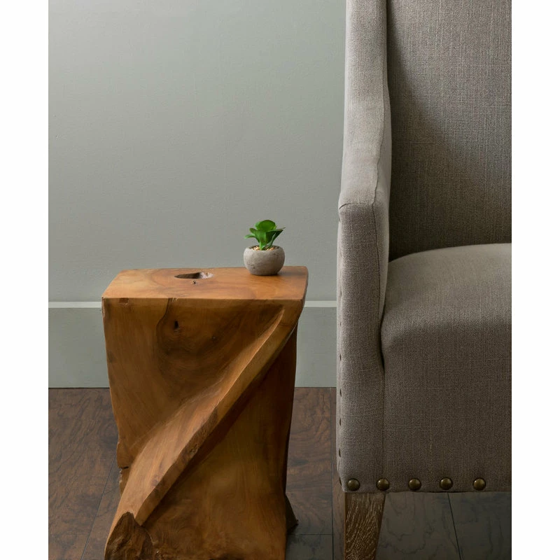 Best reviews of 😍 East At Main's Jones Brown Teakwood Stool 👏 - Image 3