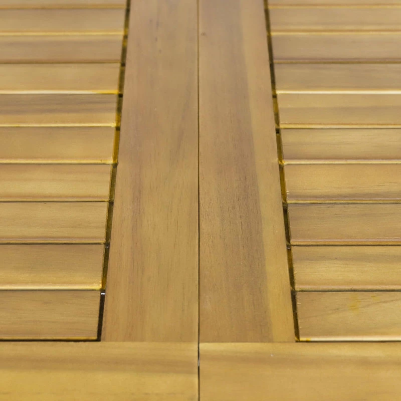 Best reviews of 🎉 GDFStudio Thaddeus Outdoor Rustic Acacia Wood Dining Table 😉 - Image 8