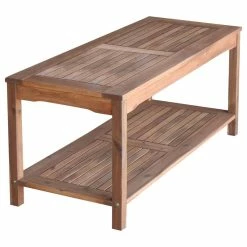 Brand new 😉 Walker Edison Acacia Wood Patio Coffee Table, Brown ✔️