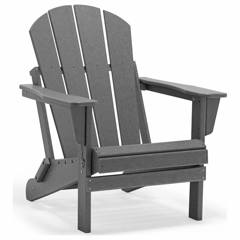 Discount ⌛ Westin Trends WestinTrends 4PCS Outdoor Patio Furniture Folding Adirondack Chairs, Gray 🌟 - Image 4