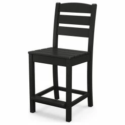 Best Sale 🤩 POLYWOOD Lakeside Counter Side Chair, Black 👏