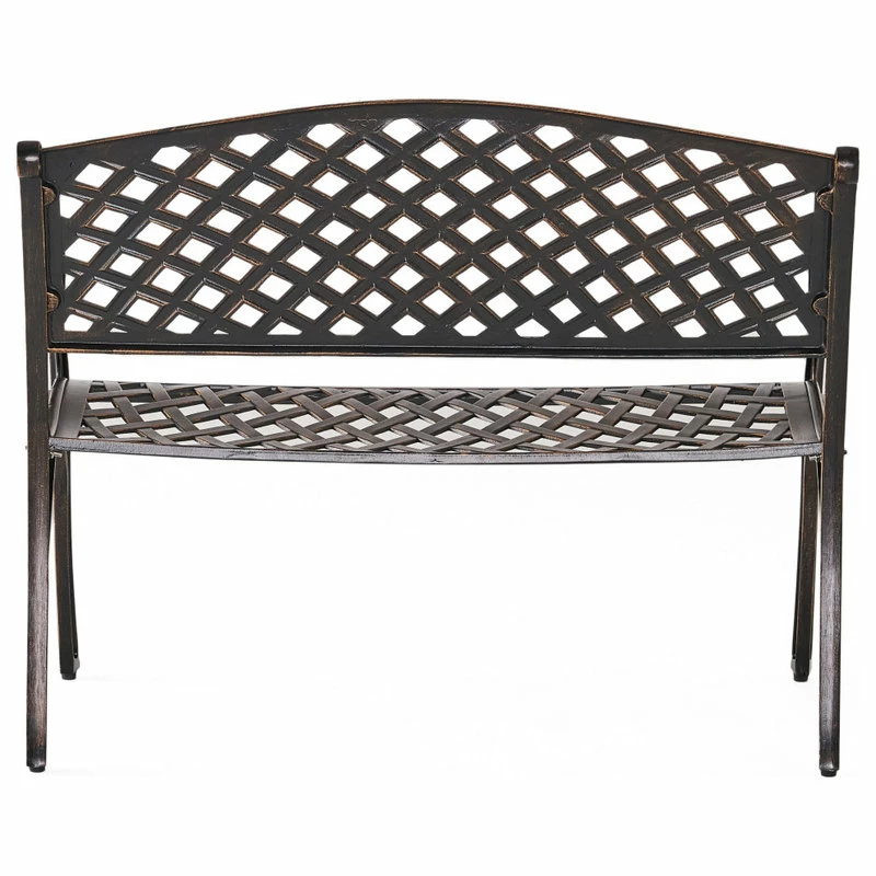 Cheap ๐ GDFStudio GDF Studio Eastwood Antique Copper Cast Aluminum Garden Bench ๐ - Image 5