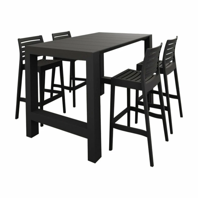 Deals ๐ Siesta/Compamia Vegas Ares 5-Piece Bar Set With 39"-55" Extendable Black โ๏ธ