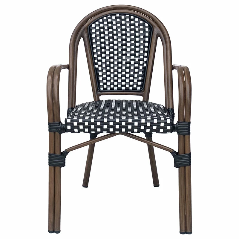 Budget ๐ GDFStudio Symonds Outdoor French Bistro Chairs (Set Of 4), Black/White/Anti Brass ๐ฅฐ 4 Budget ๐ GDFStudio Symonds Outdoor French Bistro Chairs (Set Of 4), Black/White/Anti Brass ๐ฅฐ - Image 2