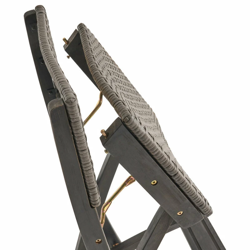 Wholesale ๐งจ GDFStudio Elizabeth Outdoor 26" Square 3-Piece Wood And Wicker Bar Height Set, Dark Gray ๐ - Image 3