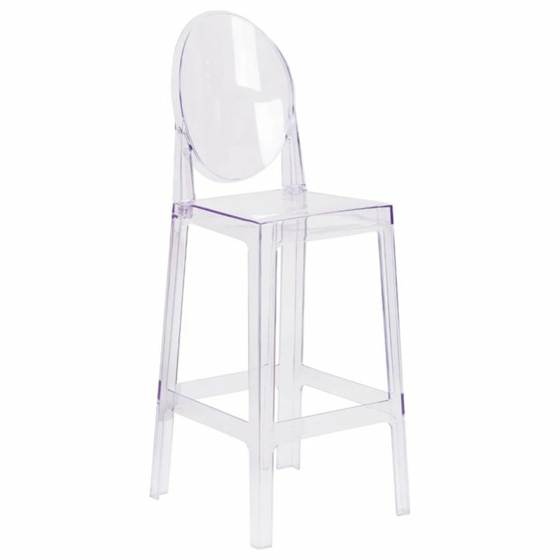 Deals ๐ Flash Furniture 30" Oval Back Ghost Bar Stool In Transparent Crystal โค๏ธ 3 Deals ๐ Flash Furniture 30" Oval Back Ghost Bar Stool In Transparent Crystal โค๏ธ