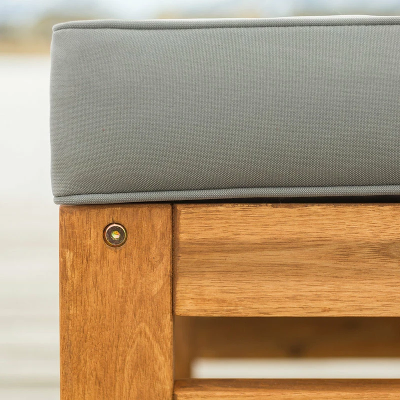 Coupon ๐ Walker Edison Open 2-Piece Side Chair And Ottoman Set With Cushions, Brown โ๏ธ - Image 5