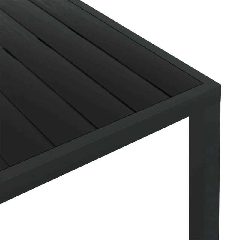 Best reviews of 👏 Vida XL LLC VidaXL Patio Dining Table WPC Aluminum 59.1" Black Industrial Outdoor Garden 🥰 - Image 4