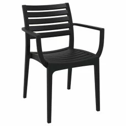 Flash Sale 🔥 Compamia Siesta Artemis Outdoor Set Of 2 Dining Arm Chair Black ISP011-BLA 🤩