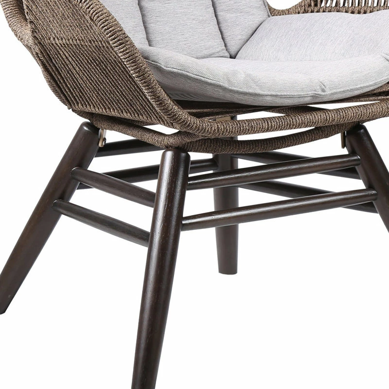New โ๏ธ Armen Living King Outdoor Lounge Chair, Dark Eucalyptus And Grey Cushion ๐ 9 New โ๏ธ Armen Living King Outdoor Lounge Chair, Dark Eucalyptus And Grey Cushion ๐ - Image 7