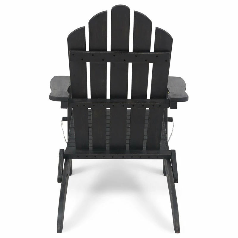Best reviews of 🔥 GDFStudio GDF Studio Cara Outdoor Foldable Acacia Wood Adirondack Chair, Dark Gray Finish 🔥 - Image 6