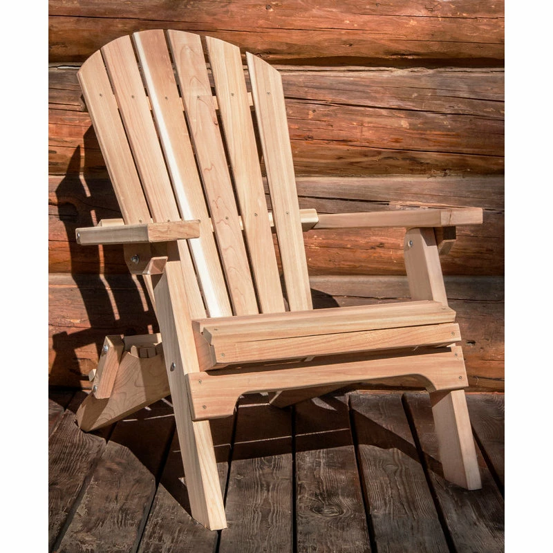Buy ๐ Montana Woodworks 15" Transitional Wood Adirondack Chair In Brown ๐งจ - Image 2
