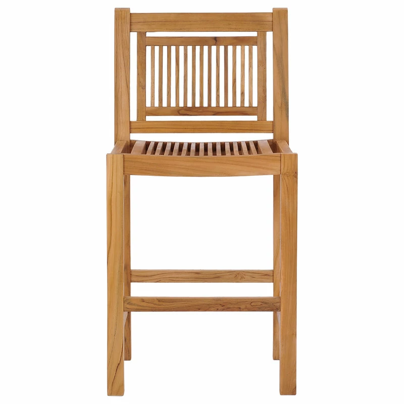 Cheapest 🌟 Chic Teak Inc. Teak Wood Maldives Outdoor Patio Bar Stool, Made From A-Grade Teak Wood ❤️ - Image 4