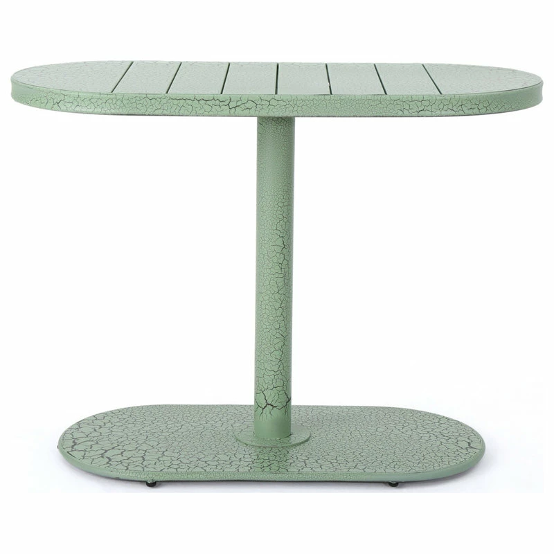 Best Sale 🌟 GDFStudio GDF Studio 3-Piece Porto Outdoor Crackle Finished Iron Bistro Set, Crackle Green 👏 - Image 5