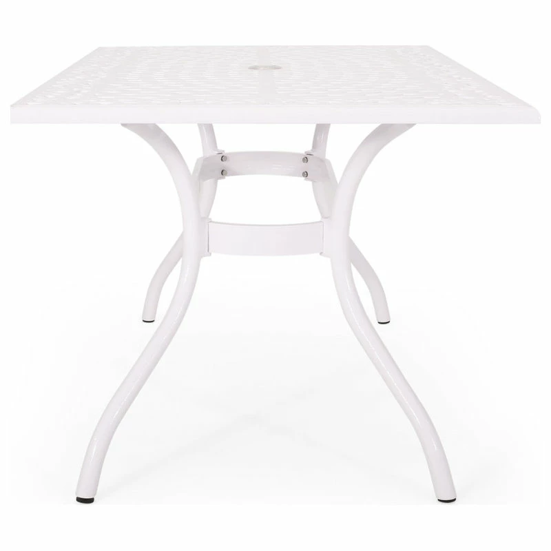 Brand new 😍 GDFStudio Veronica Traditional Outdoor Aluminum Rectangular Dining Table, White 🌟 - Image 5