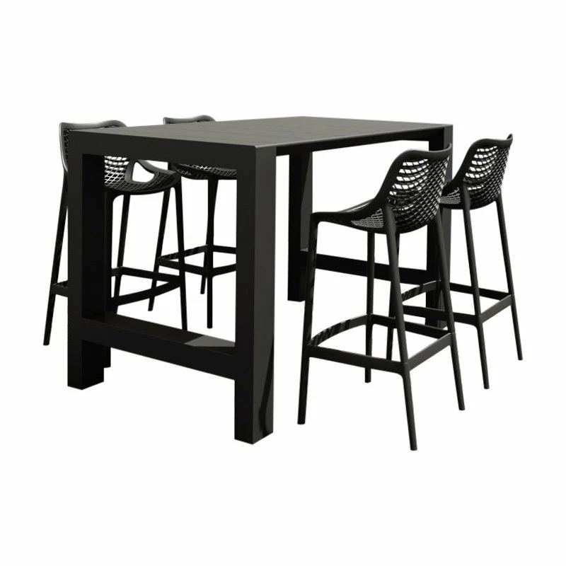 Deals ๐คฉ Siesta/Compamia Vegas Air 5-Piece Bar Set With 39"-55" Extendable Black โ