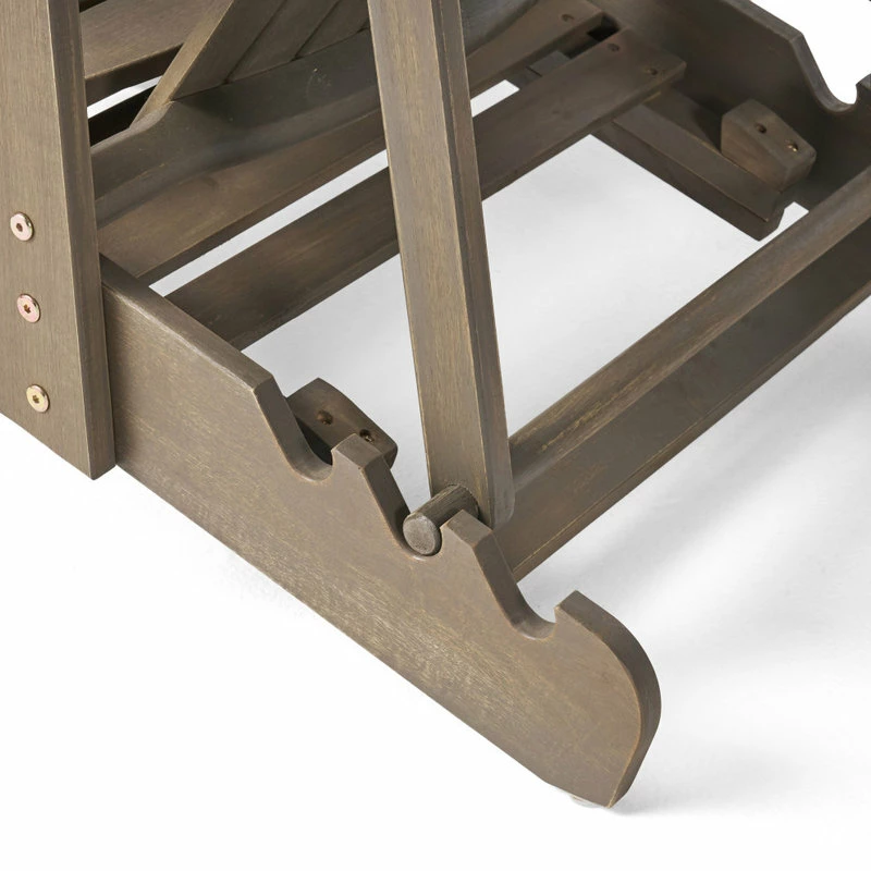 Brand new 😍 GDFStudio GDF Studio Katherine Outdoor Reclining Wood Adirondack Chairs, Set Of 2, Gray 🔥 - Image 10