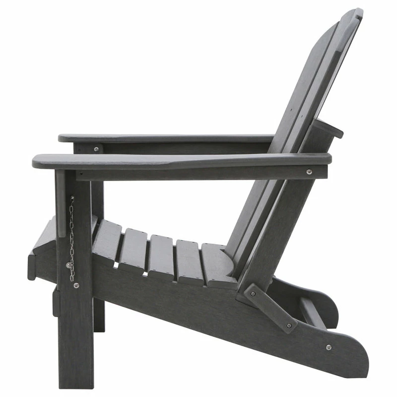 New ๐ Westin Trends-Outdoor Folding Poly Adirondack Chair (Set Of 2), Gray ๐ - Image 4