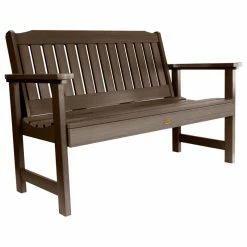 Promo 😍 Highwood Lehigh Garden Bench, Weathered Acorn, 4' ✨