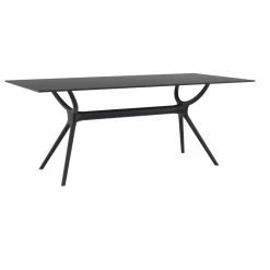 Cheap 🎉 Compamia Air Rectangle Dining Table, Black, 71" 🧨