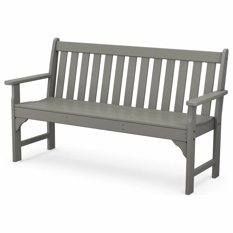 Brand new ⌛ Polywood Vineyard 60" Bench, Slate Gray ⭐