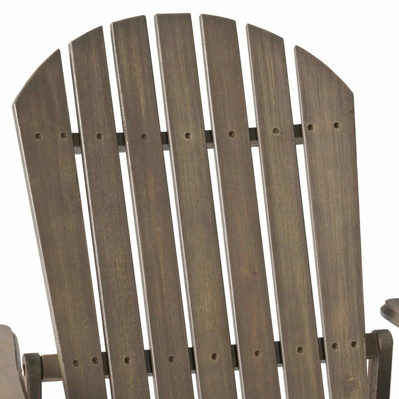 Brand new 😍 GDFStudio GDF Studio Katherine Outdoor Reclining Wood Adirondack Chairs, Set Of 2, Gray 🔥 - Image 7