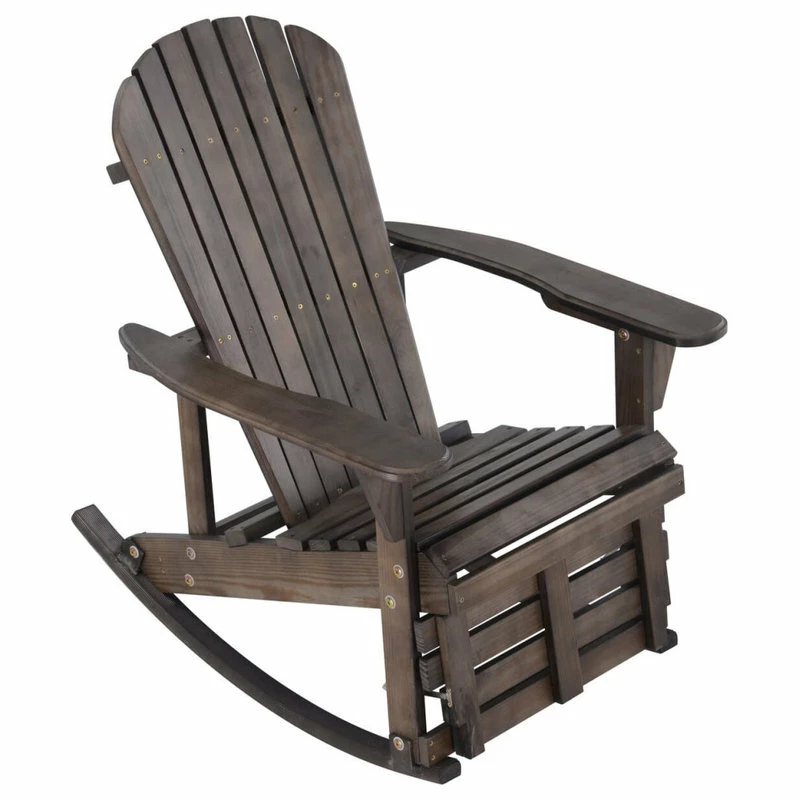 Coupon ๐ CTE Zero Gravity Adirondack Rocking Chair With Footrest, Dark Brown, Single Chair ๐ฅฐ - Image 2