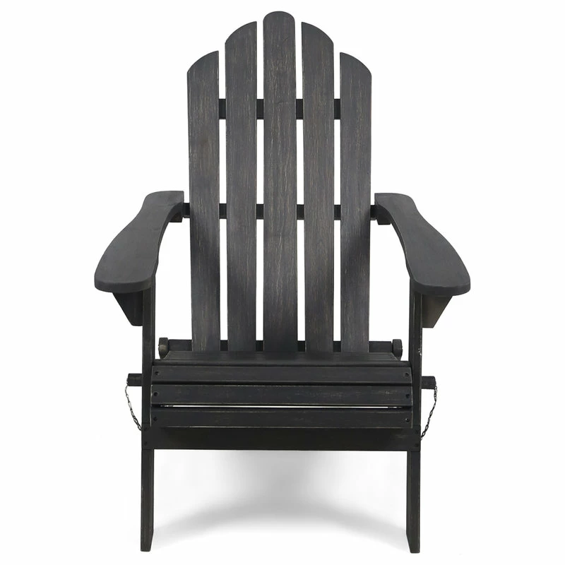 Best reviews of 🔥 GDFStudio GDF Studio Cara Outdoor Foldable Acacia Wood Adirondack Chair, Dark Gray Finish 🔥 - Image 8