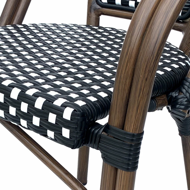 Budget ๐ GDFStudio Symonds Outdoor French Bistro Chairs (Set Of 4), Black/White/Anti Brass ๐ฅฐ 7 Budget ๐ GDFStudio Symonds Outdoor French Bistro Chairs (Set Of 4), Black/White/Anti Brass ๐ฅฐ - Image 5