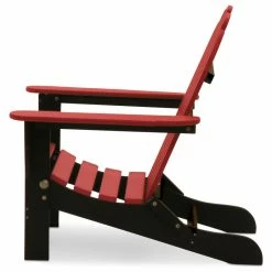 Brand new 😉 DUROGREEN The Adirondack Chair, Black With Bright Red 🧨