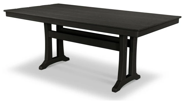 Best reviews of ๐ Polywood Farmhouse 37"x72" Dining Table, Black ๐
