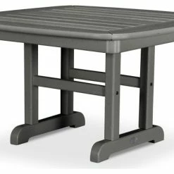Hot Sale ✨ POLYWOOD Nautical 31" Conversation Table, Slate Gray 🎉