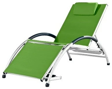 Budget ๐ Vivere Ltd Dockside Sun Lounger, Green ๐
